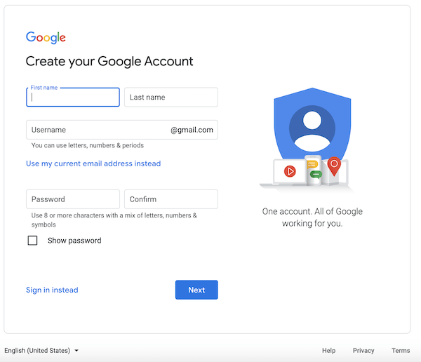 Create a Google Ads Account