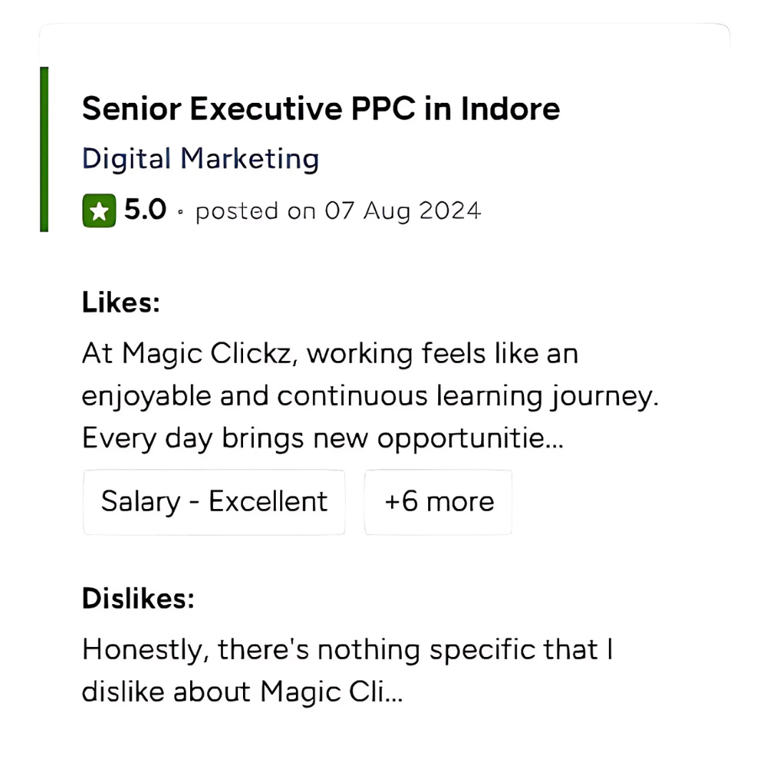 Digital Marketing Jobs in Indore - Magic Clickz