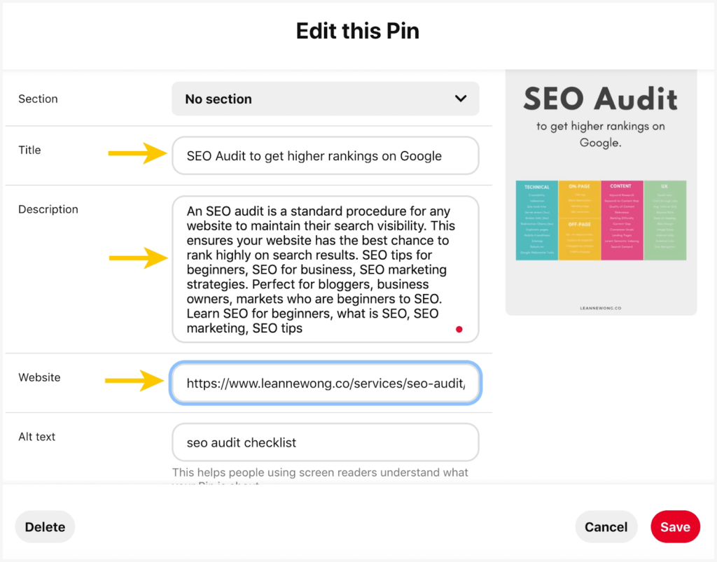 Write Keyword-Rich Descriptions