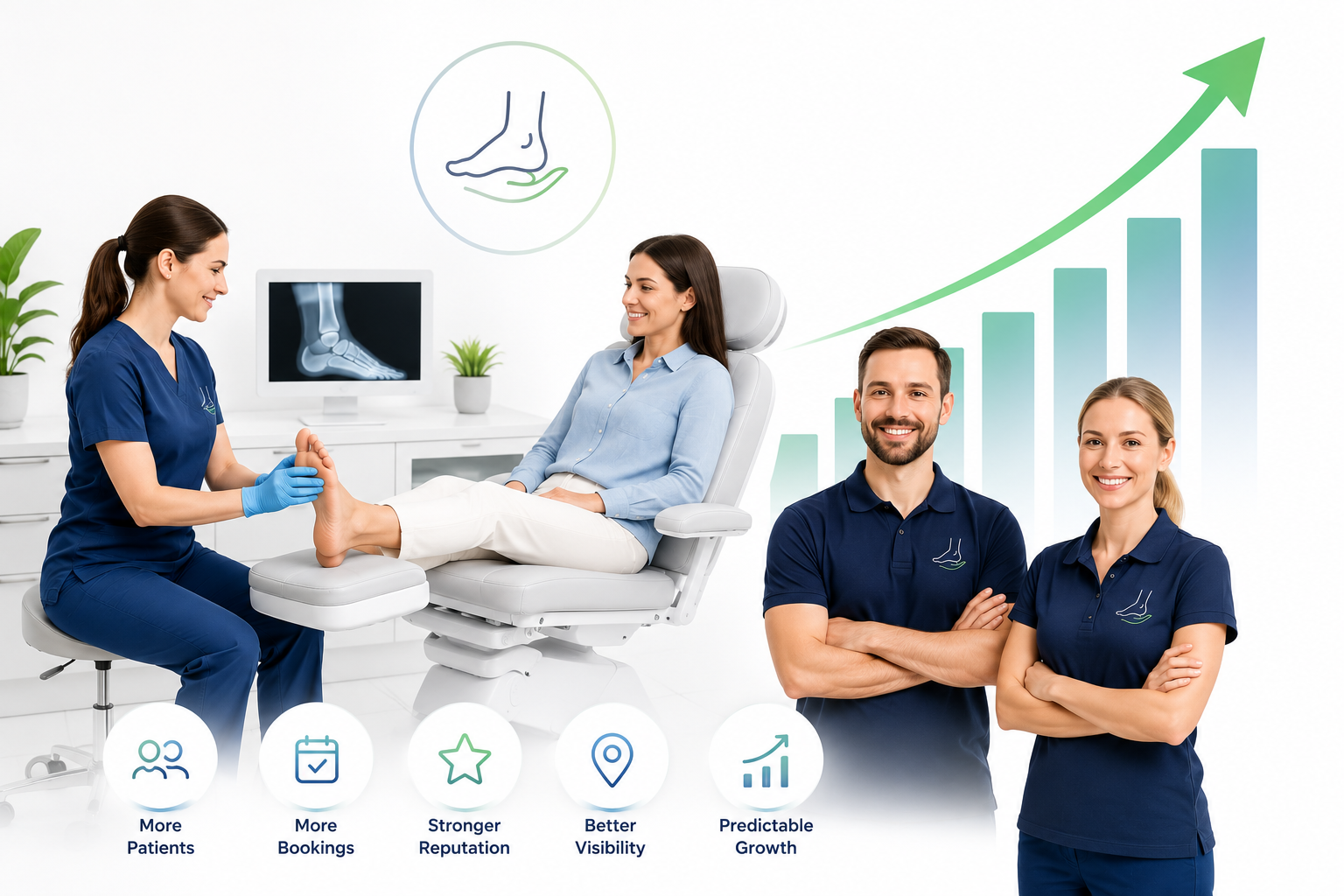 Steady, predictable growth in patient bookings