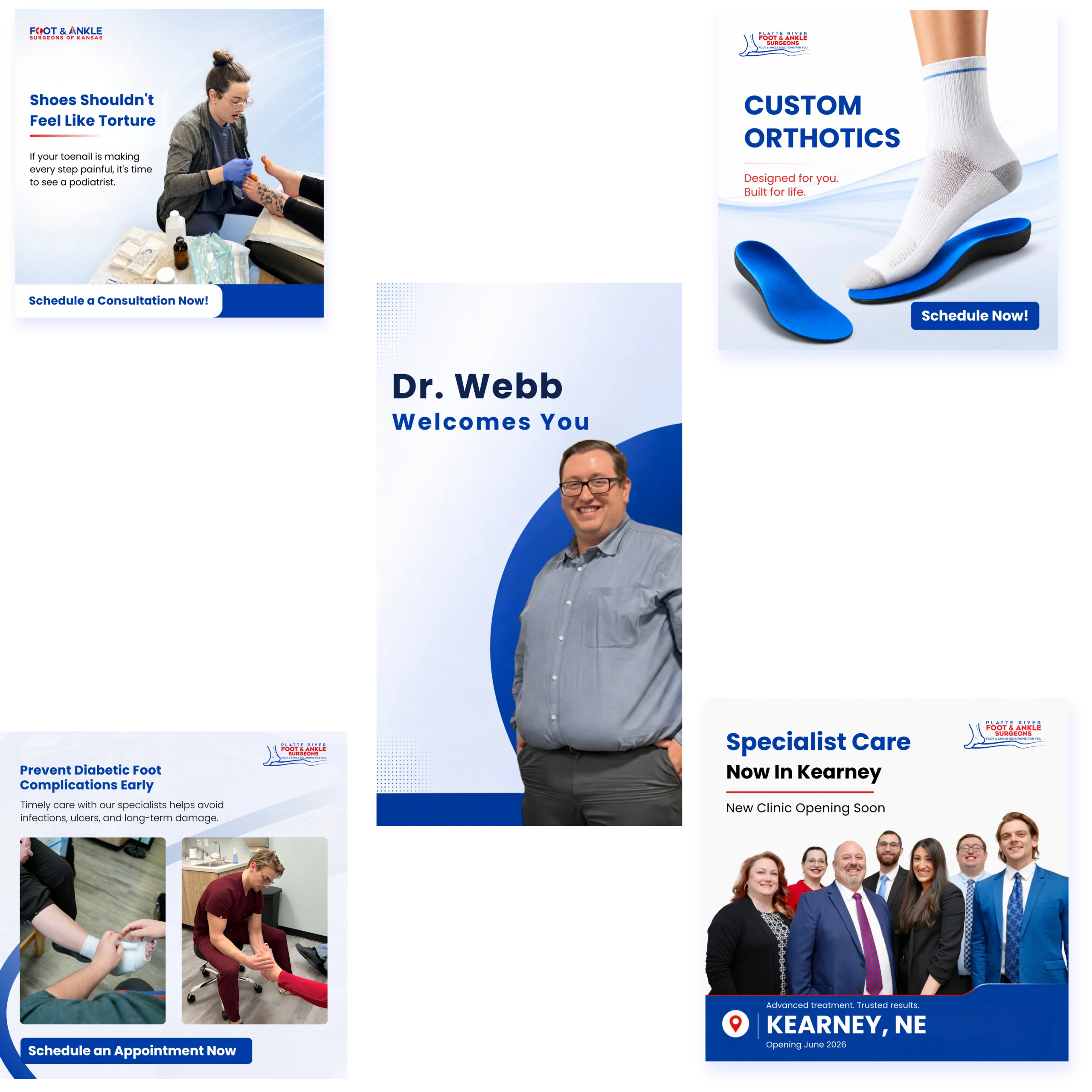 Meta Ads creative examples for PRFAS